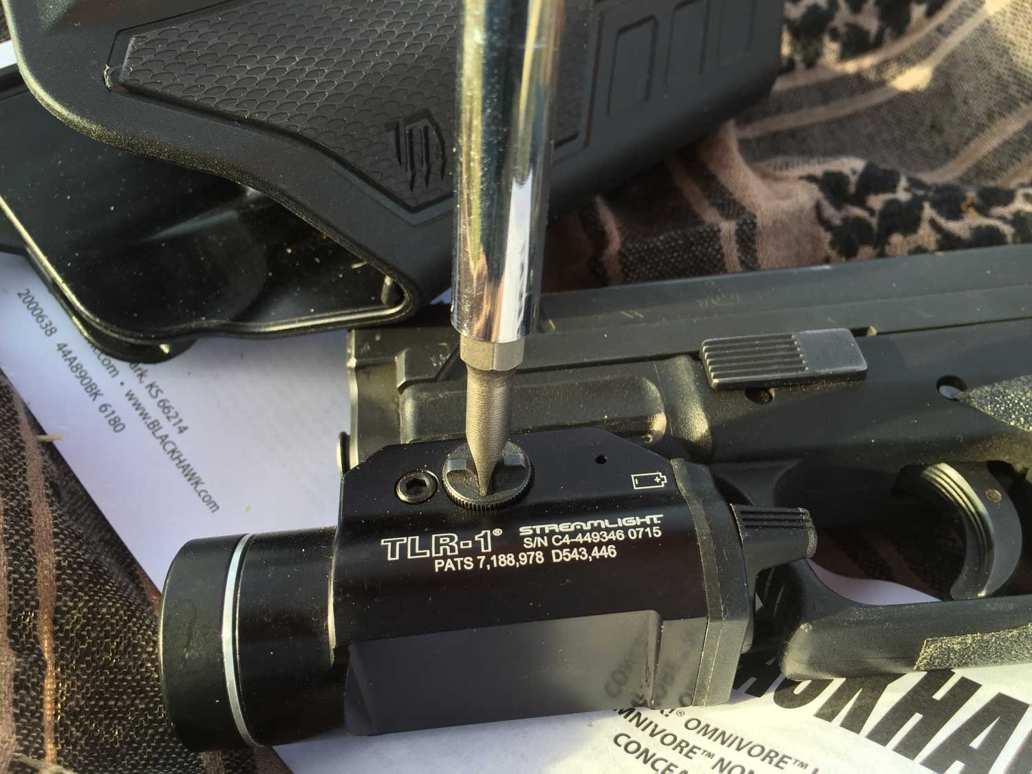 light bearing adjustment tool for the Omnivore holster