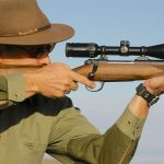 Ron Spomer dry firing a scoped rifle