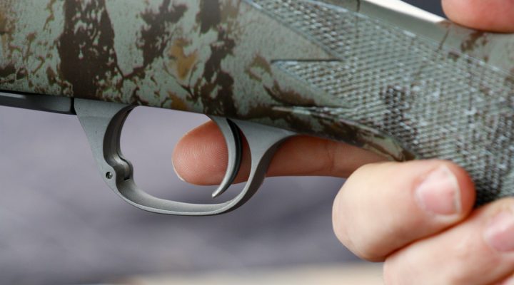 Proper finger placement on a rifle trigger