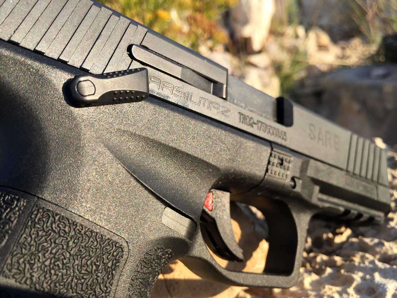 ambidextrous pistol safety