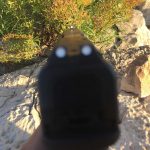 three dot rear pistol sight
