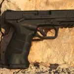 red safety lever on SAR 9 pistol