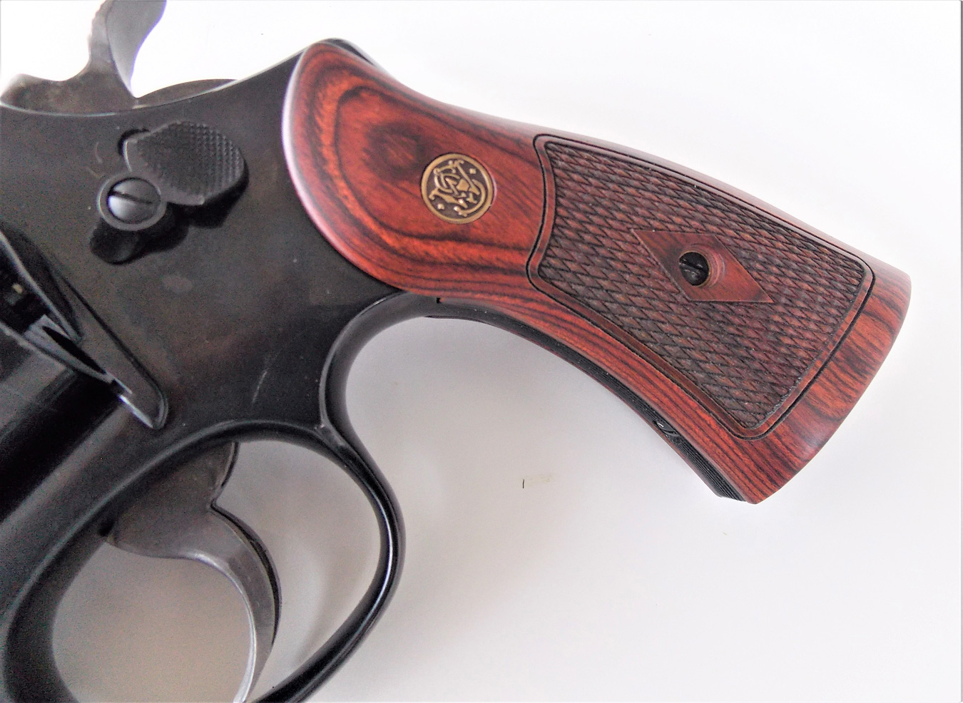 Smith and Wesson Model 27 revolver wood grips