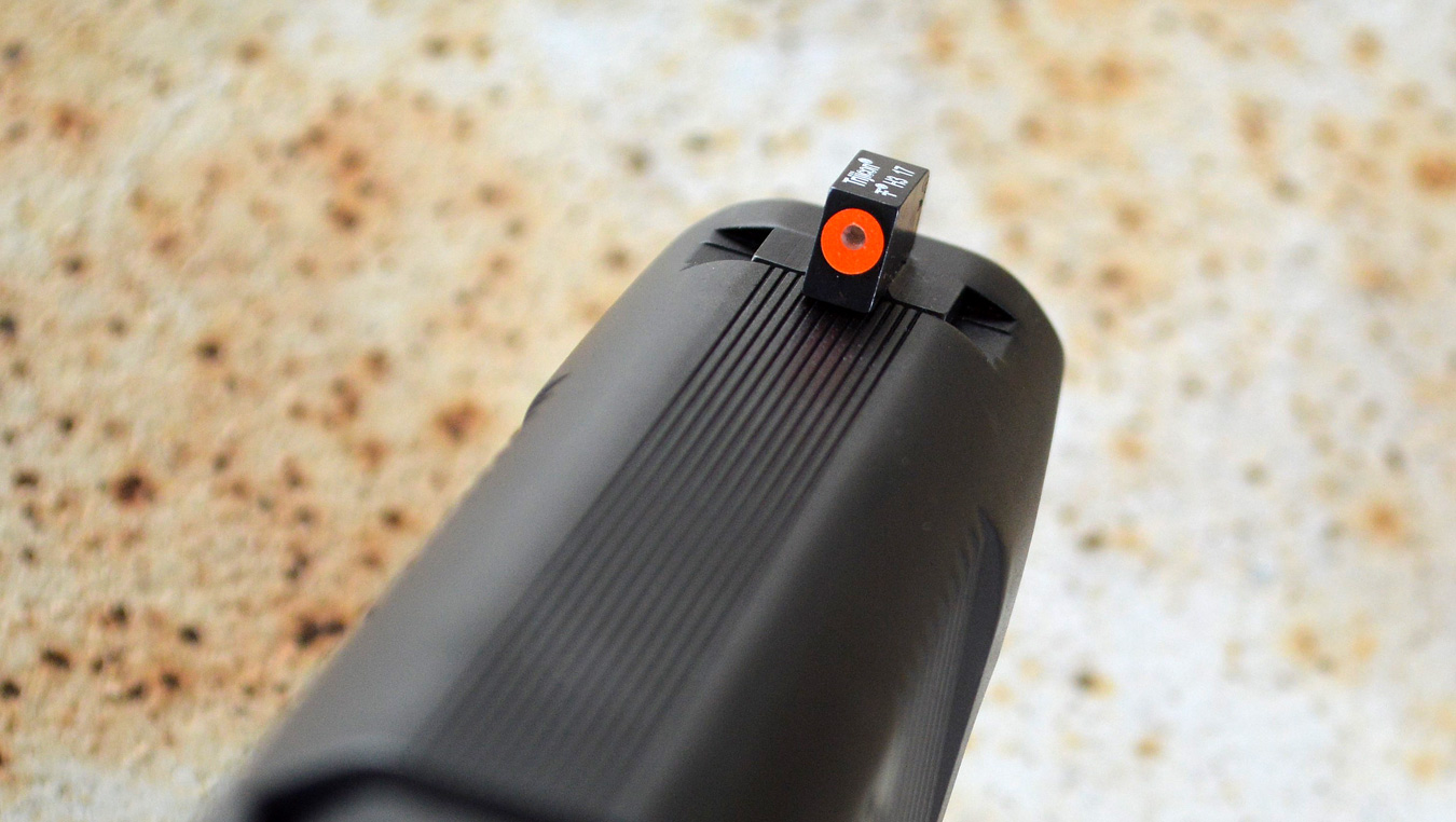 The fiber optic front post, lower, is a good choice for all-around use.
