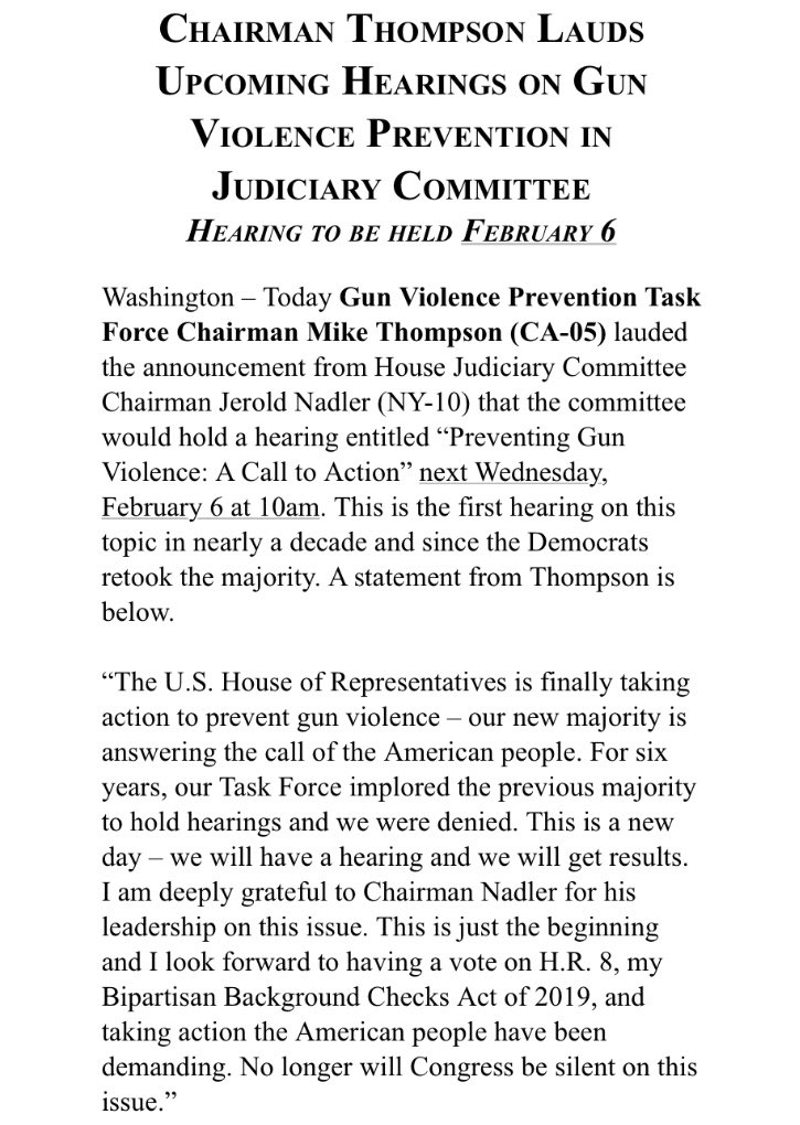 Statement by Jared Nadler