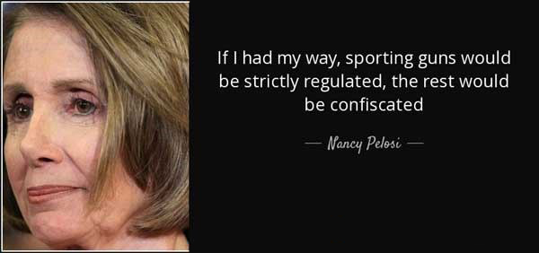 Nancy Pelosi, Speaker of the House speaking about a national emergency