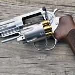 Ruger GP100 10mm revolver with loaded open cylinder