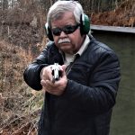 Bob Campbell shooting a Ruger GP100 revolver