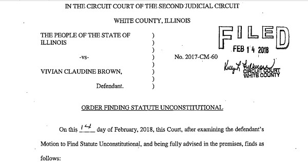 Copy of court filing regarding FOID card legality