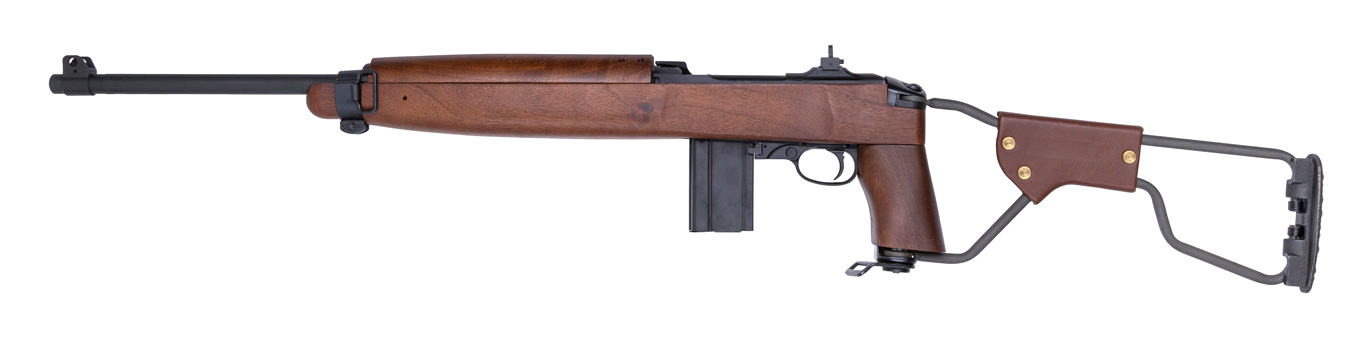 M1 Carbine with wire stock in the open position
