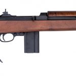 M1 Carbine rifle right profile with wire stock