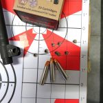 red and white target Hornady Ammunition box