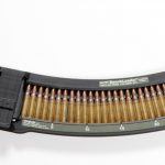 Maglula BenchLoader with 30 rounds of .223 ammunition