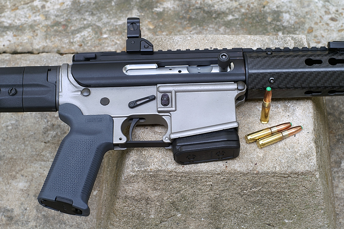 Upper and lower receiver of a .300 Blackout AR-15