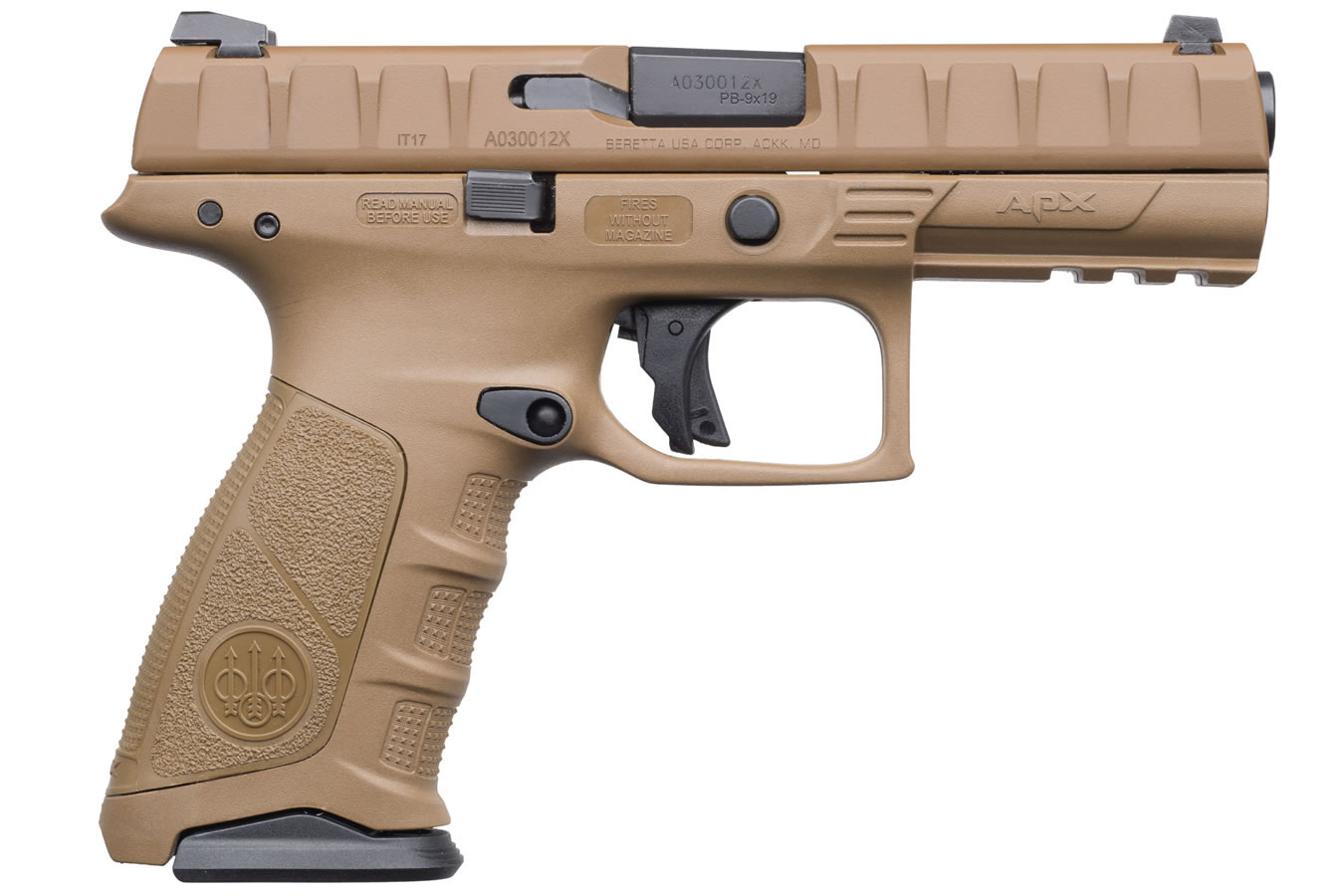Beretta APX pistol right profile