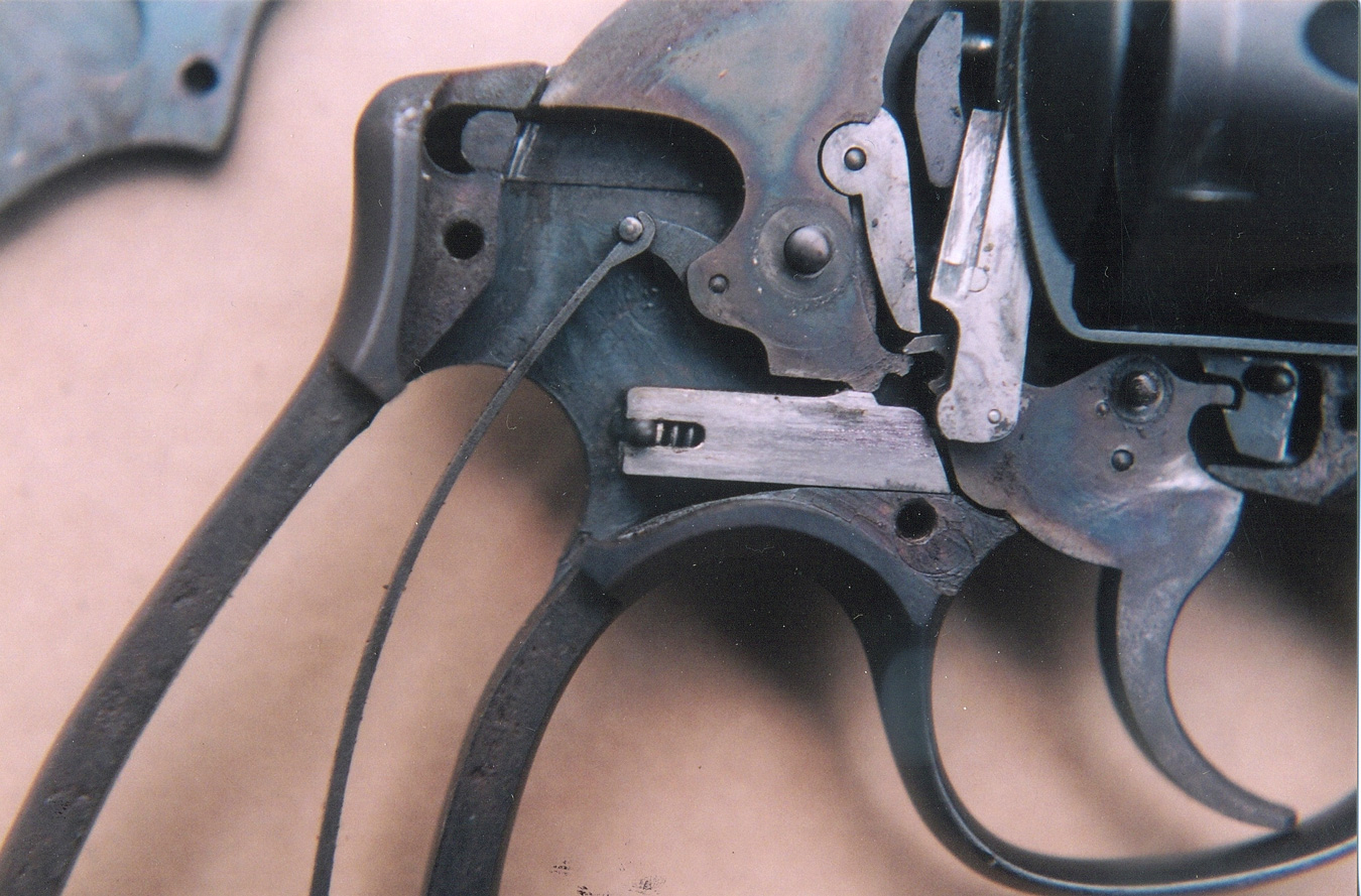 1917 Smith & Wesson revolver with grips removed ready for gunsmithing