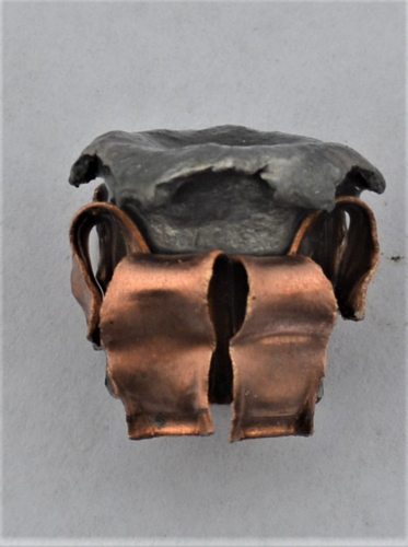 Expanded Hornady XTP bullet recoved after striking several water jugs