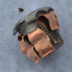 Expanded Hornady XTP bullet recoved after striking several water jugs