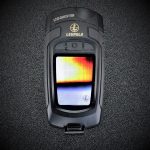 Leupold LTO Quest thermal imager showing the lit screen