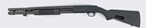 Mossberg 590 shotgun left profile
