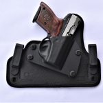 Bond Arms Bullpup pistol in a black Alien Gear holster