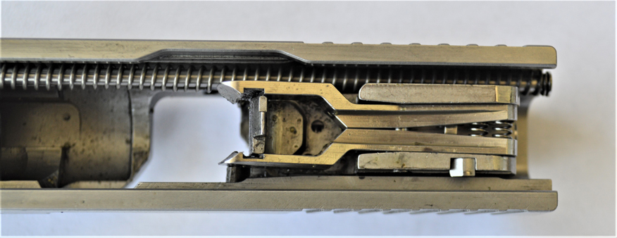 top down view of the Bond Arms Bullpup slide and barrel