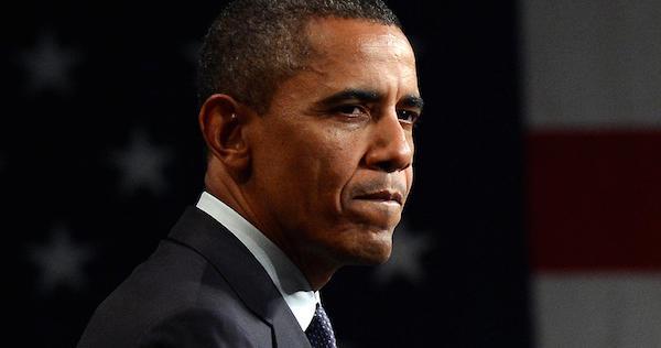 President Obama looking worried