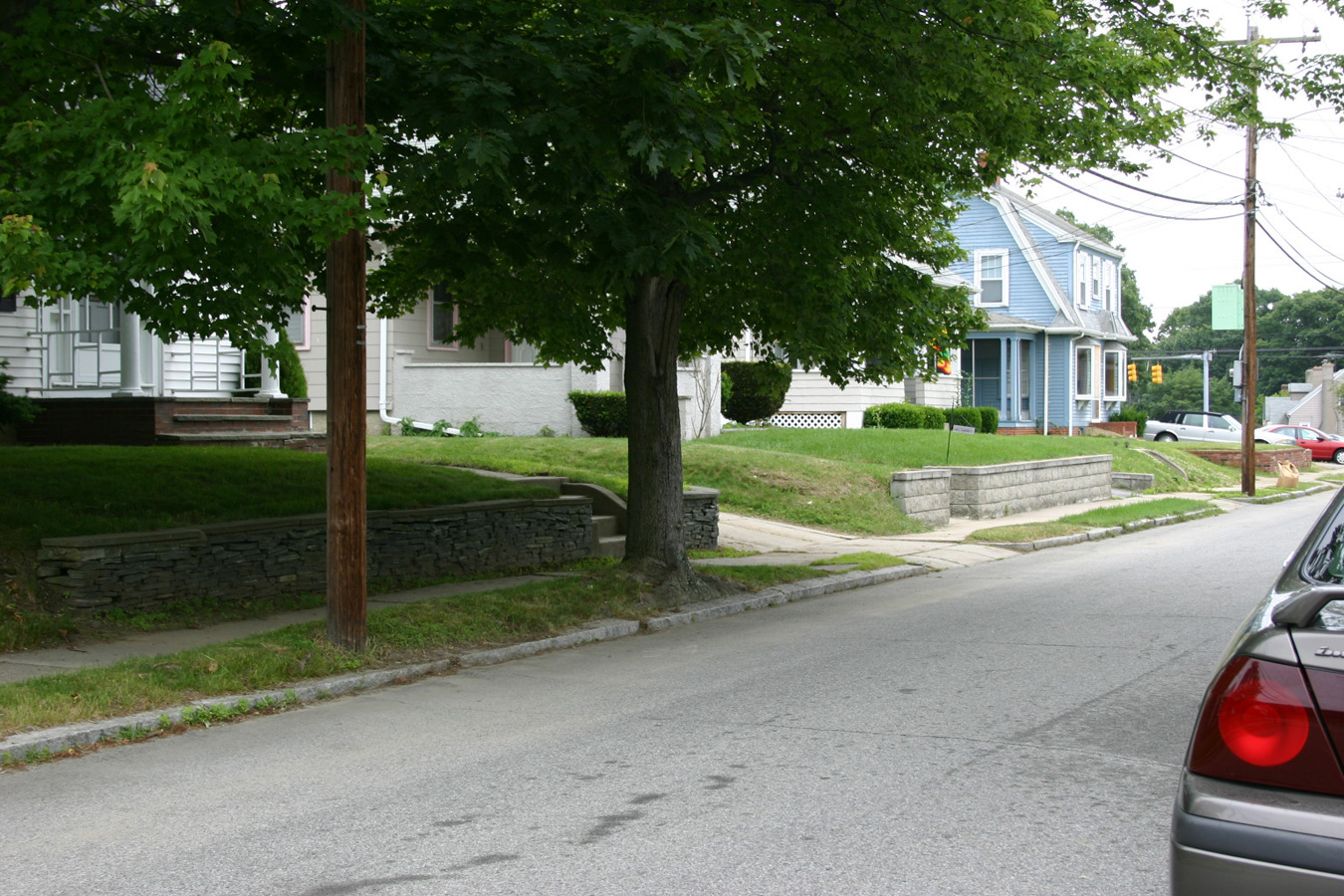 Street view of a residential street