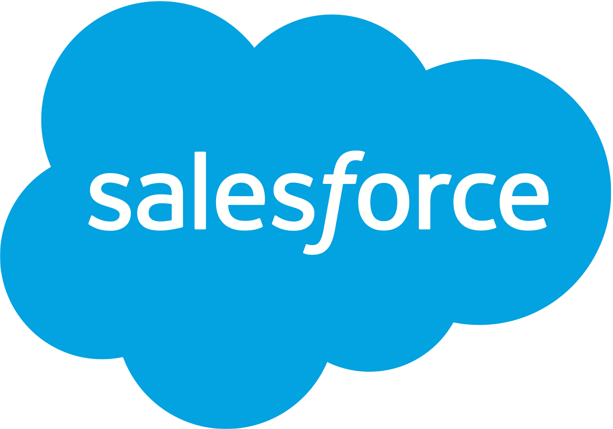 Salesforce blue cloud logo