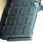 Grip texture on the Kel-Tec PF9 pistol