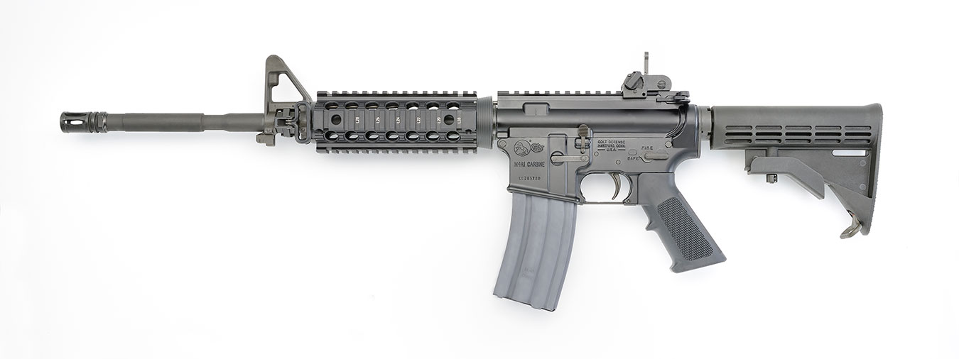 Colt M4 rifle left profile black