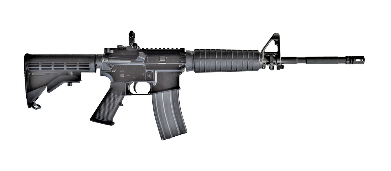 Colt LE carbine with standard forend right profile black