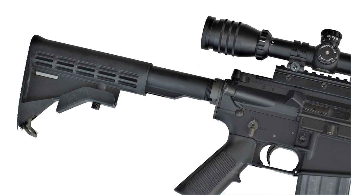 Collapsible AR-15 rifle stock