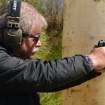 Bob Campbell shooting the Remington 1911 pistol