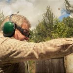 Bob Campbell shooting a slimline 9mm