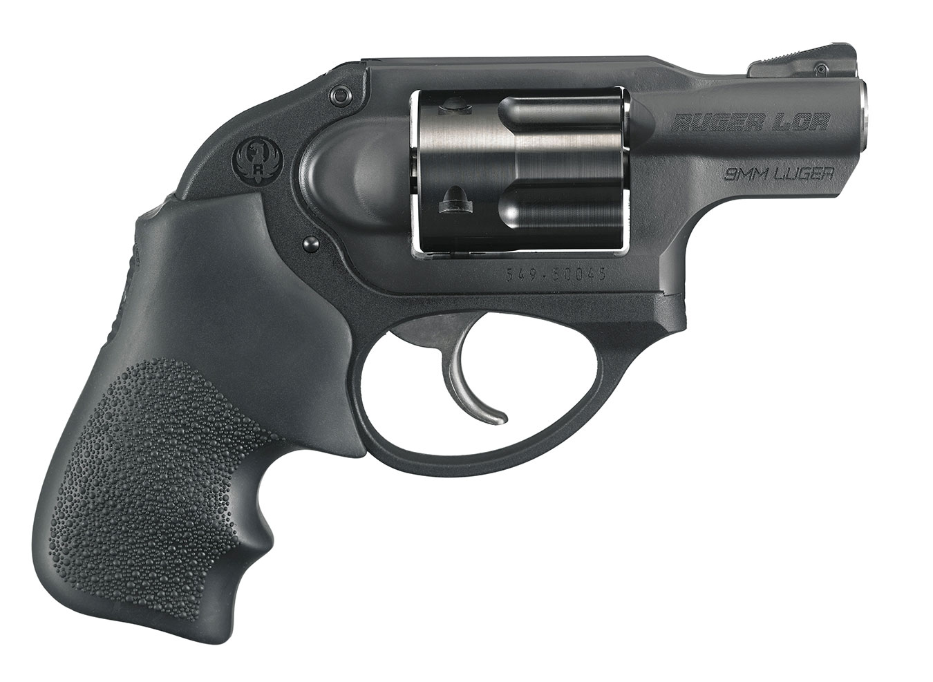 9mm revolver handgun right profile black