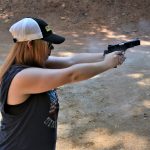 Stormy Fair shooting the Citadel 1911 9mm pistol through recoil