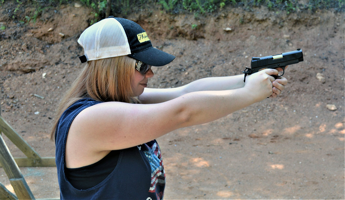 Stormy Fair shooting the Citadel 1911 9mm pistol