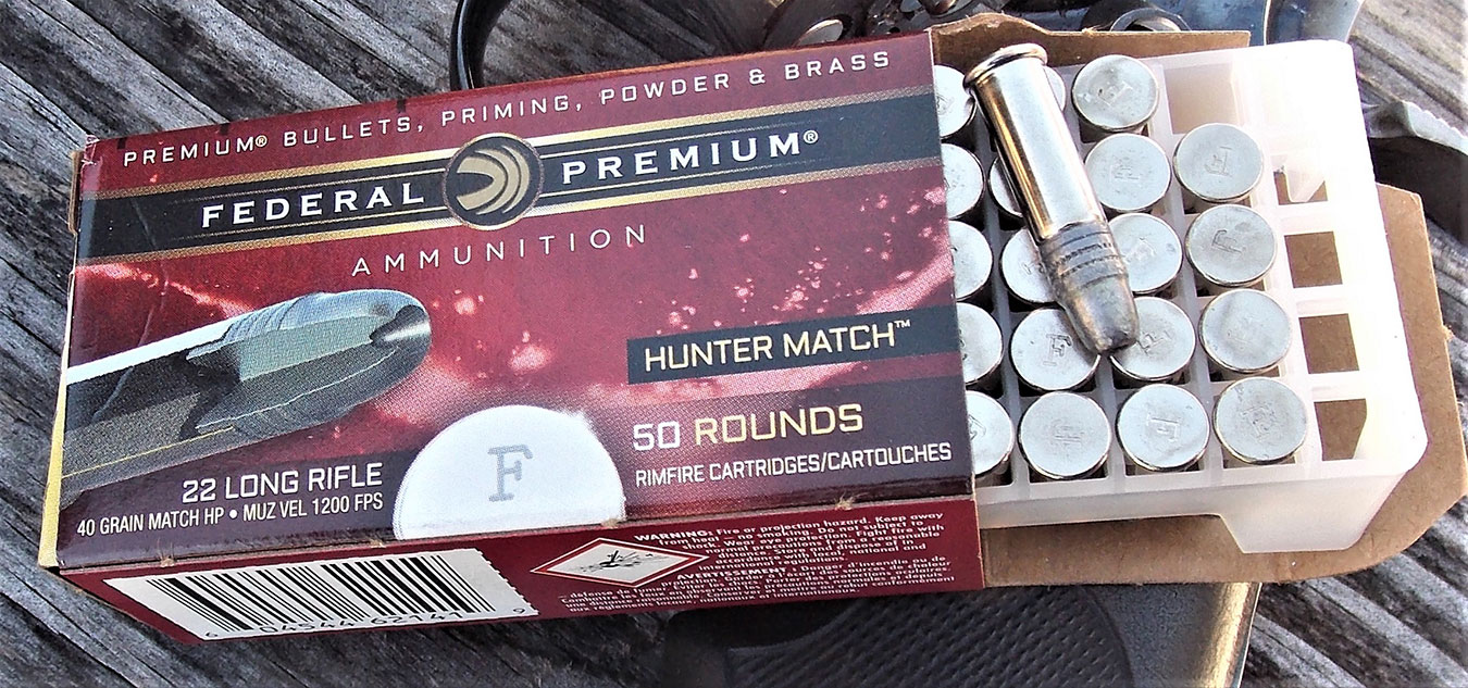 Federal Hunter Match ammunition in .22 LR