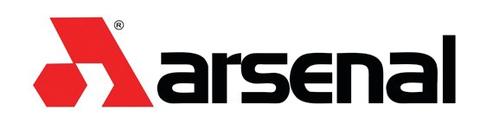 Arsenal Inc. red and black logo on a white background