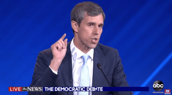 Beto O'Rourke at the Democratic National Committee debate