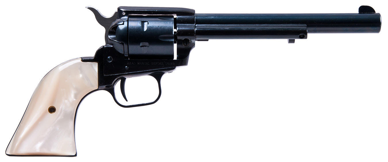 Heritage Rough Rider revolver right profile with ivory grips