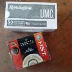 Federal HST ammunition box and Remington UMC Ammunition box