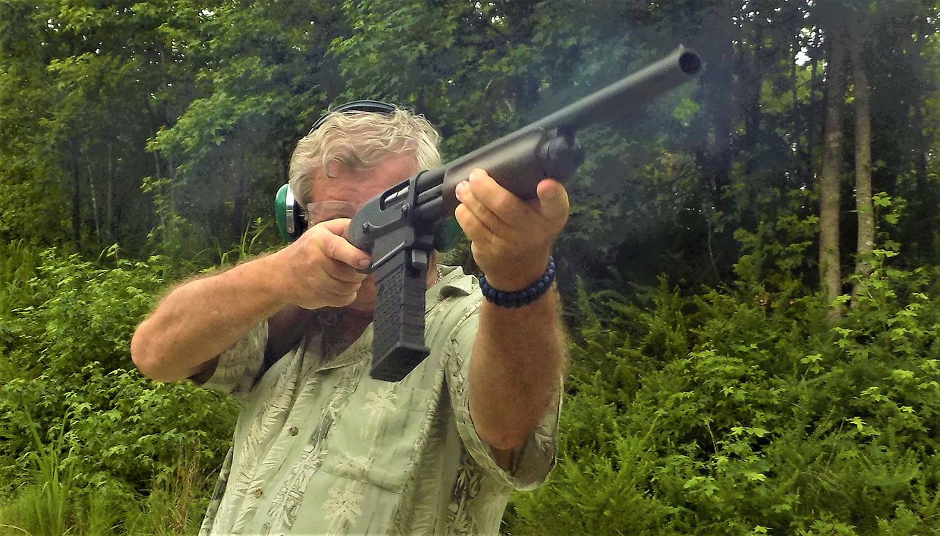 Bob Campbell shooting the Remington 870 DM shotgun