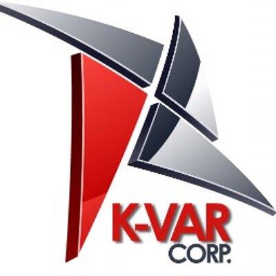 K-Var Corp red white and black logo