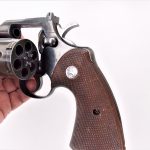 revolver with the swing out cylinder in the open position