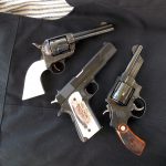 Three iconic pistols