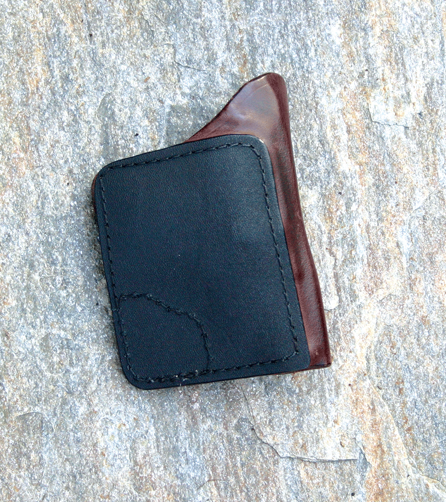 Backside of the Kramer leather pocket holster