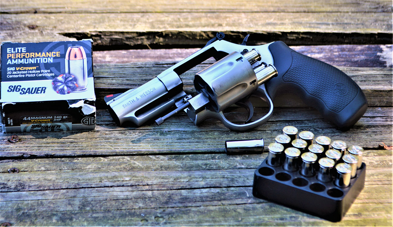 Smith and Wesson M69 .44 Magnum with open cylinder