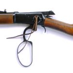 Rossi Frontier lever action rifle with lever in the open position